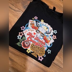 Hot Streak Cowgirl Kids T-Shirt - Black